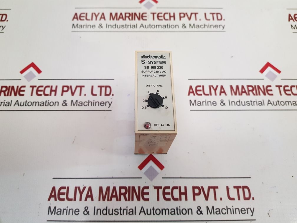 Electromatic S-system Sb 165 230 Interval Timer 0.5-10 Hrs