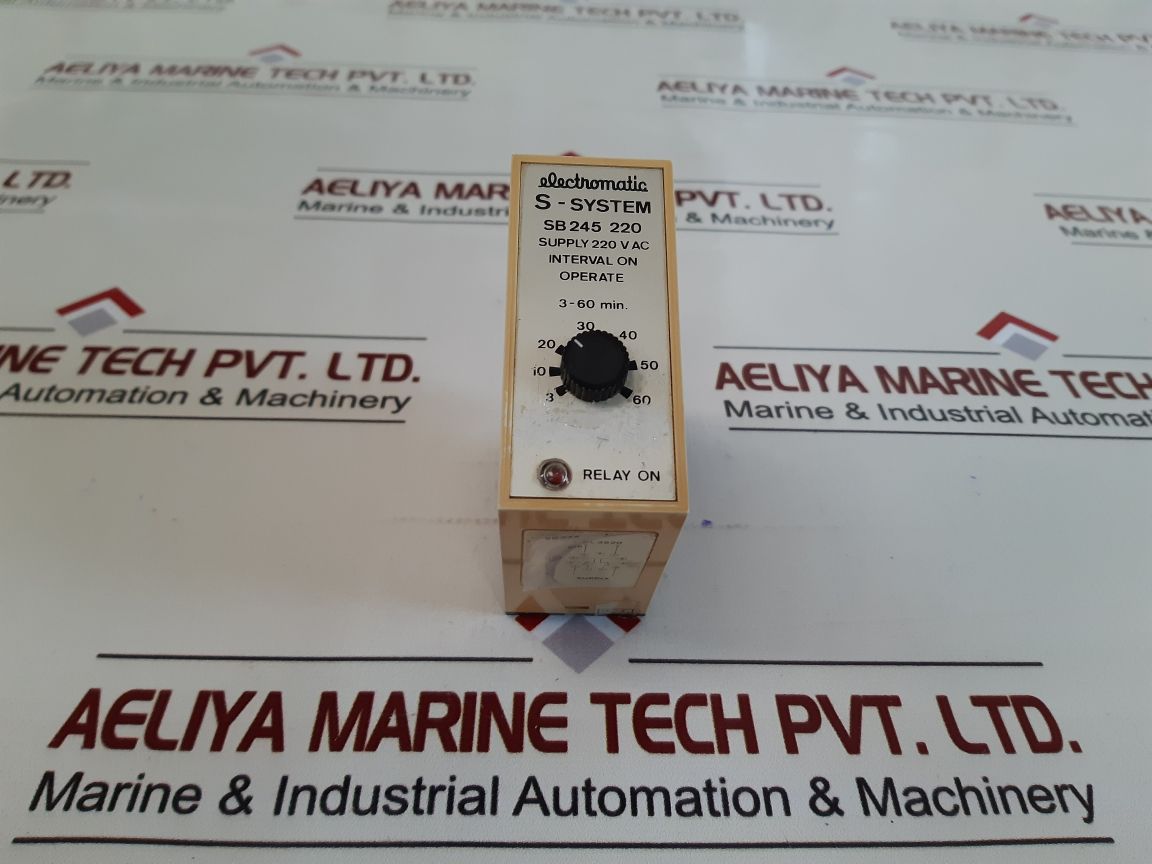 Electromatic S-system Sb 245 220 Interval On Operate