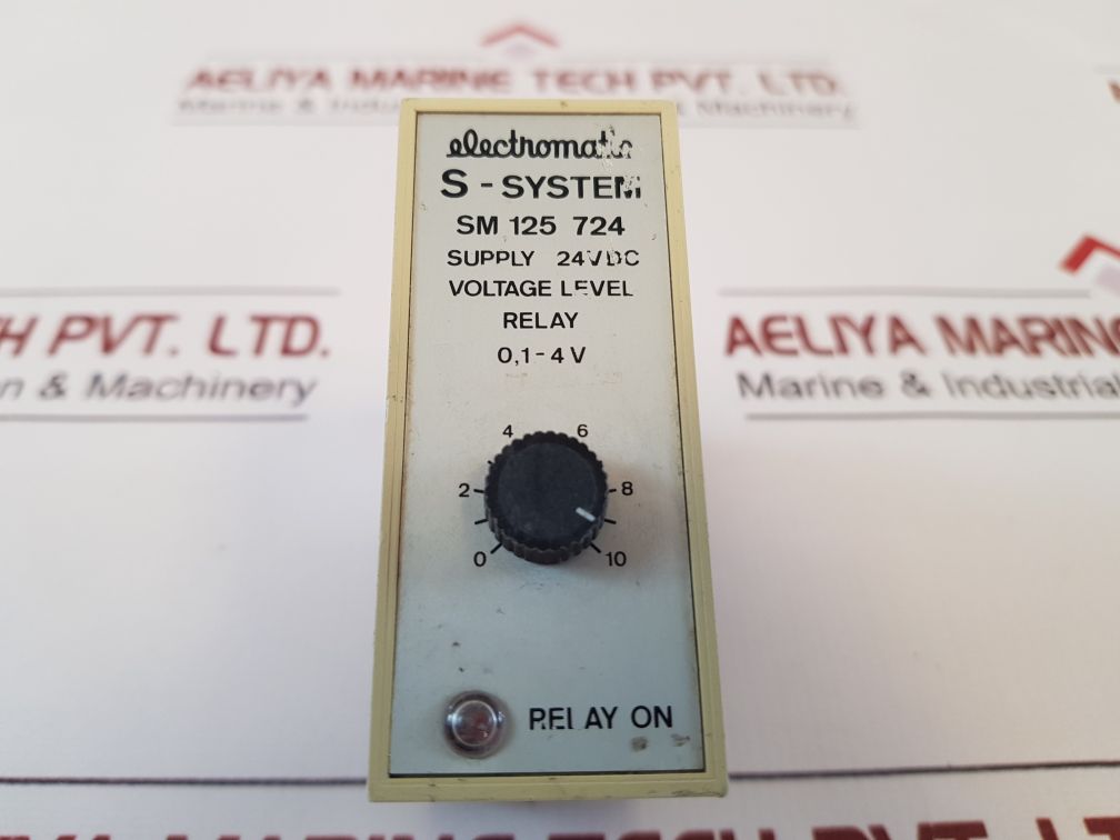 Electromatic Sm 125 724 S-system Voltage Level Relay 0,1-4 V