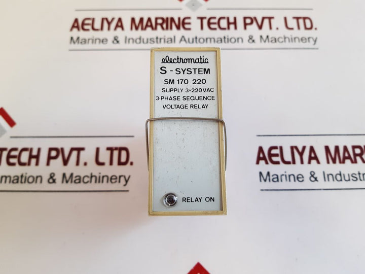 Electromatic Sm 170 220 3 Phase Sequence Voltage Relay With Base