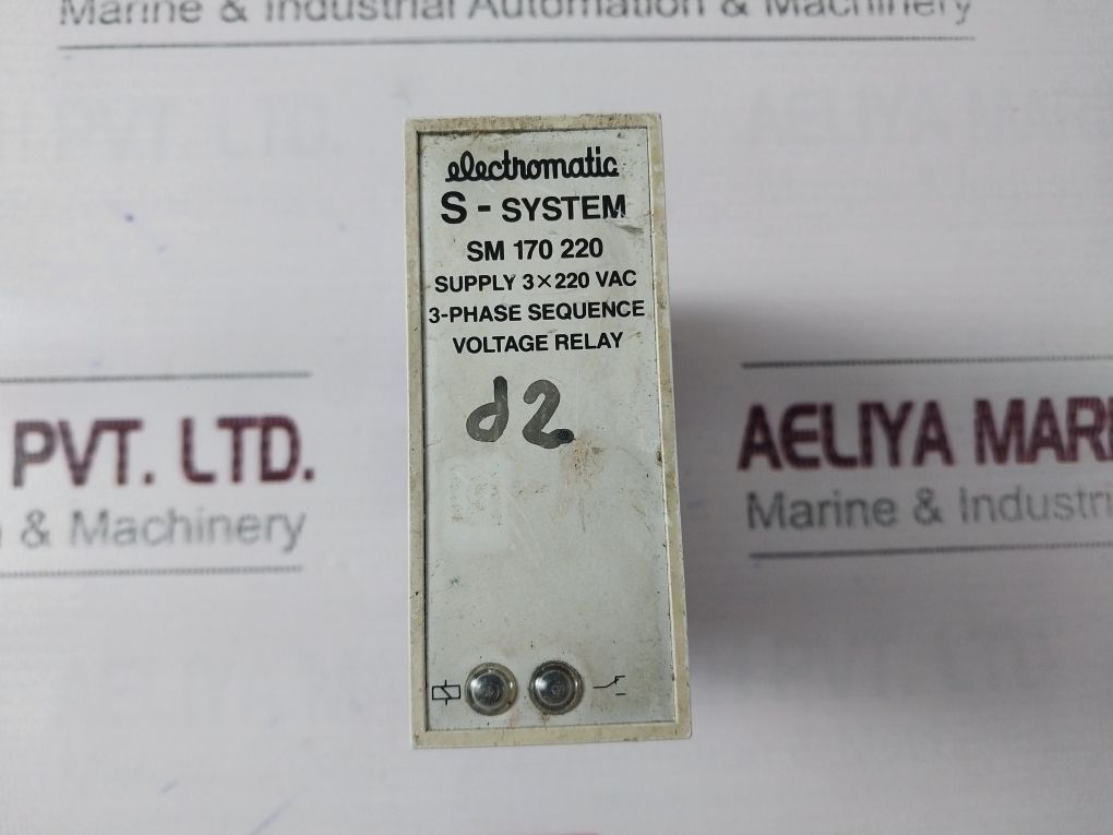Electromatic Sm 170 220 3 Phase Sequence Voltage Relay 3X220 Vac