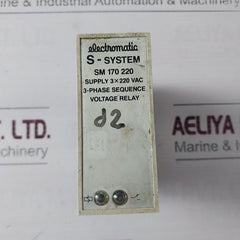 Electromatic Sm 170 220 3 Phase Sequence Voltage Relay 3X220 Vac