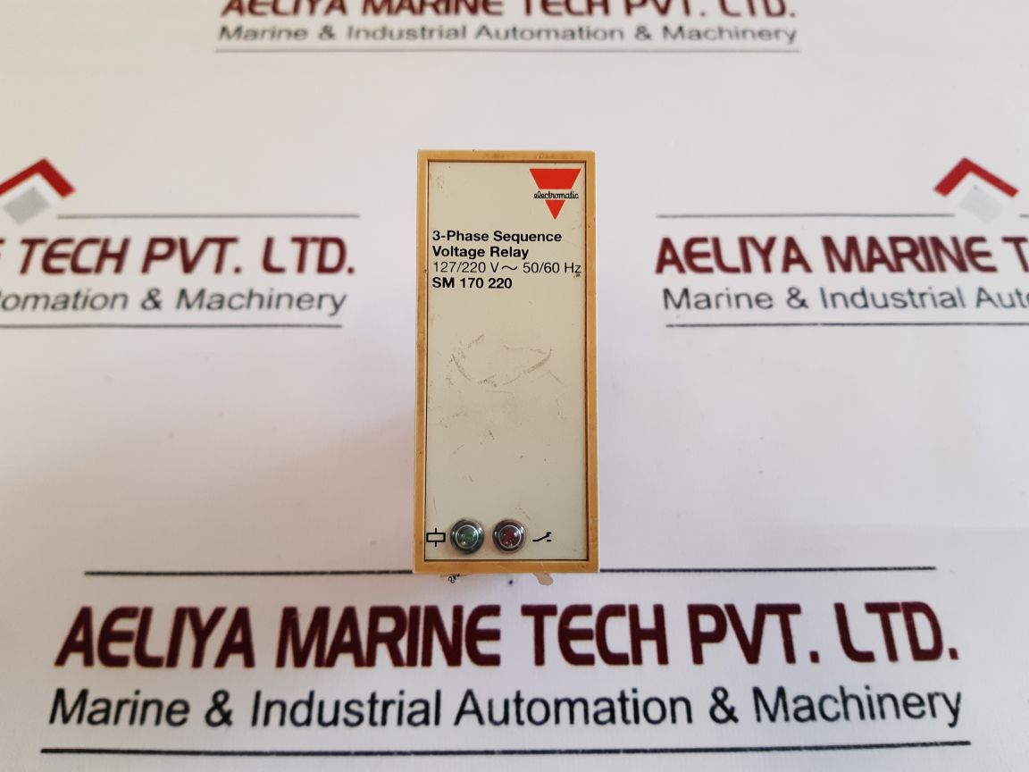 Electromatic Sm 170 220 3-phase Sequence Voltage Relay
