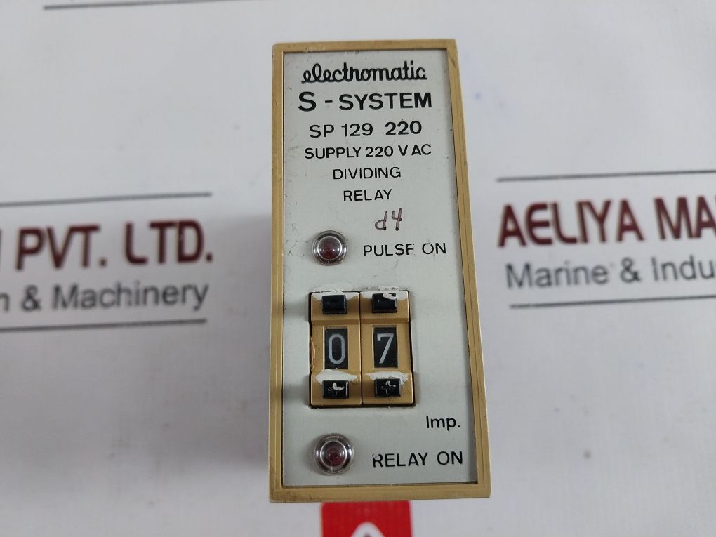 Electromatic Sp 129 220 Dividing Relay