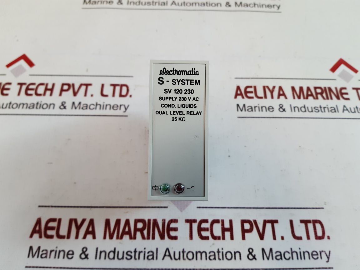 Electromatic s-system sv 120 230 dual level relay
