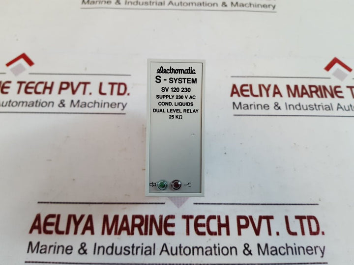 Electromatic s-system sv 120 230 dual level relay