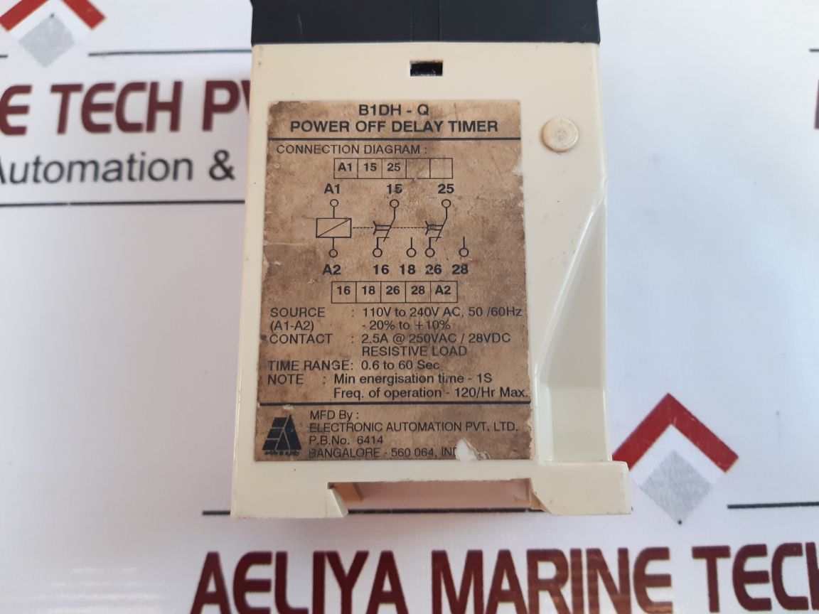 Electronic Automation B1Dh-q Power Off Delay Timer