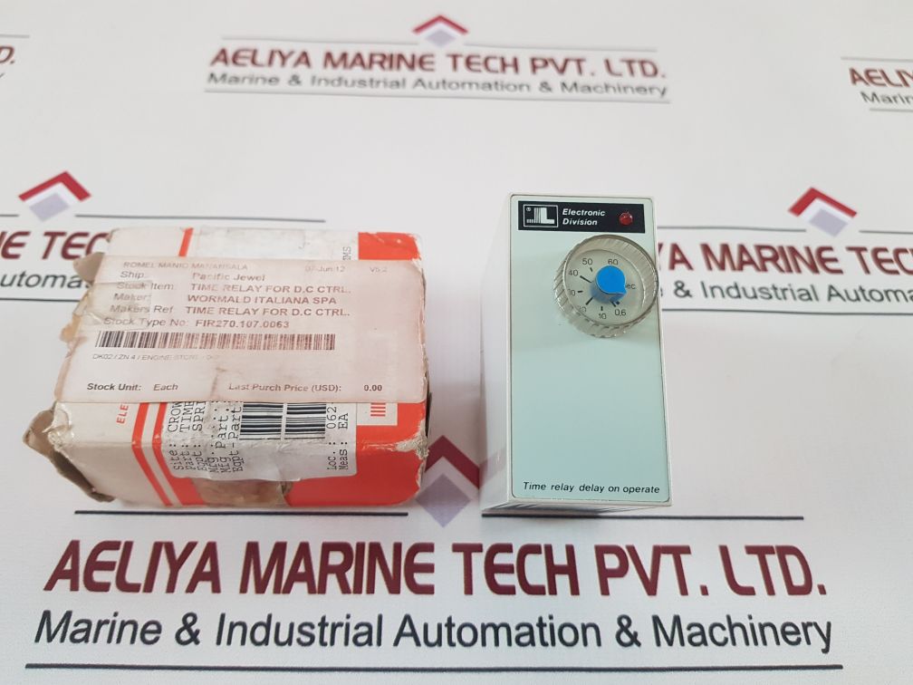 Electronic Division Tc1E Time Relay 0,6 To 60 Sec.