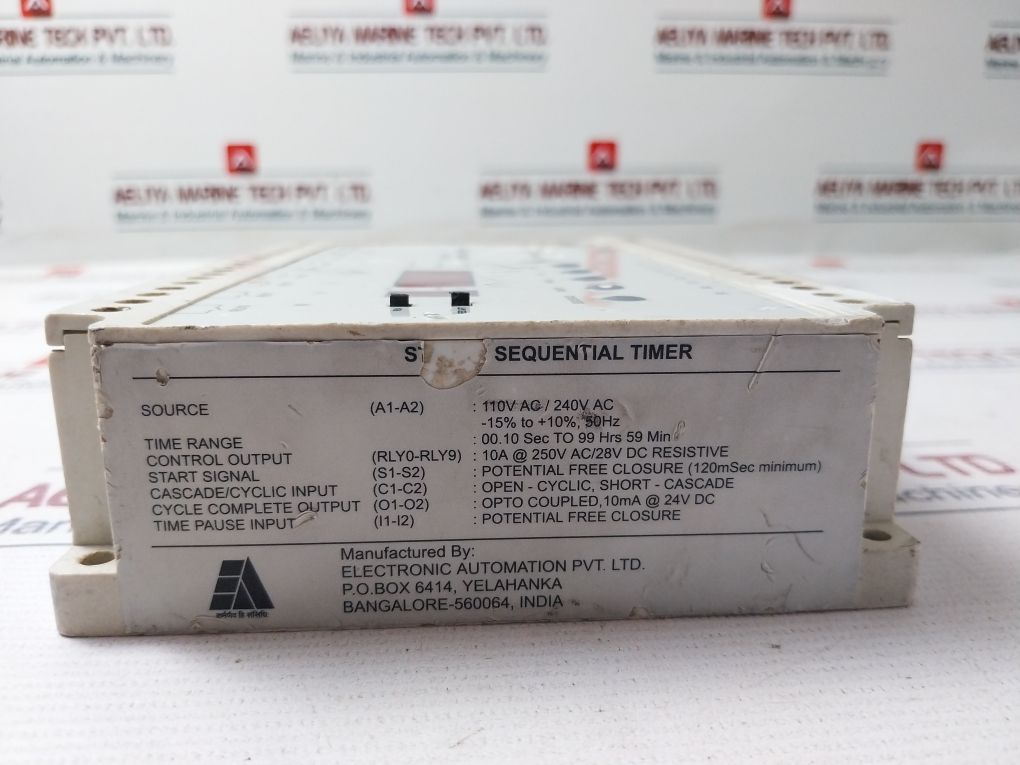 Electronic St-10M1 Sequential Timer 00.10 Sec - 99 Hrs 59 Min