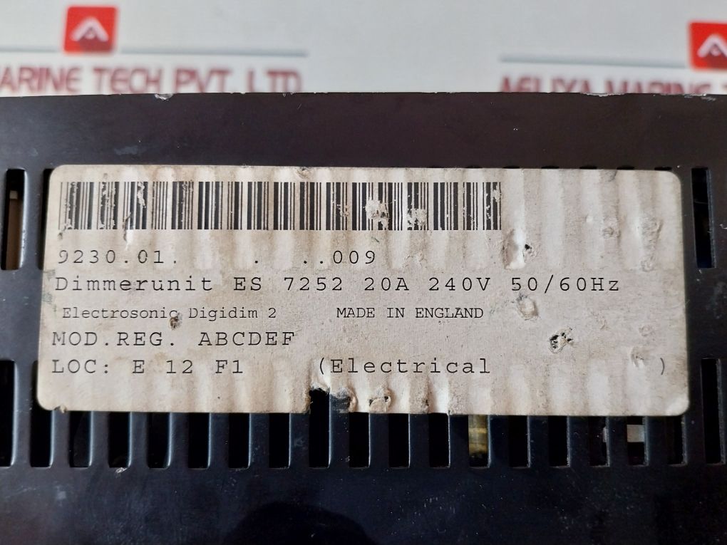 Electrosonic Digidim2 Dimmer Unit Es7252 20A 240V 50/60Hz
