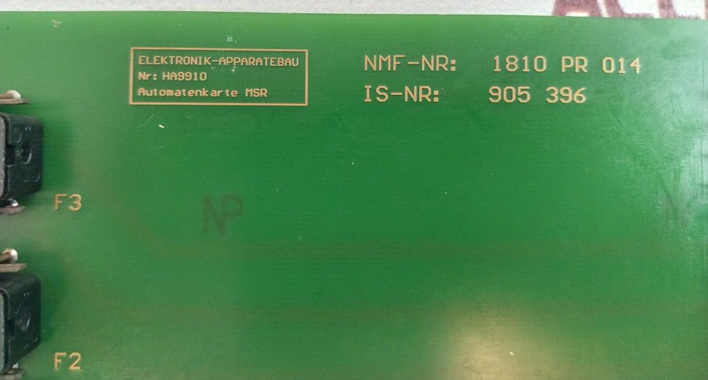 Elektronik-apparatebau Nmf 1810 Pr 014 Pcb Card