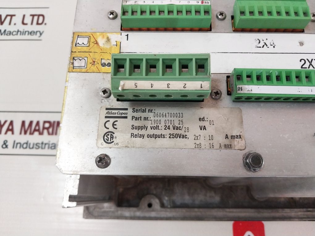 Elektronikon 1900 0701 25 Compressor Controller Unit 24 Vac