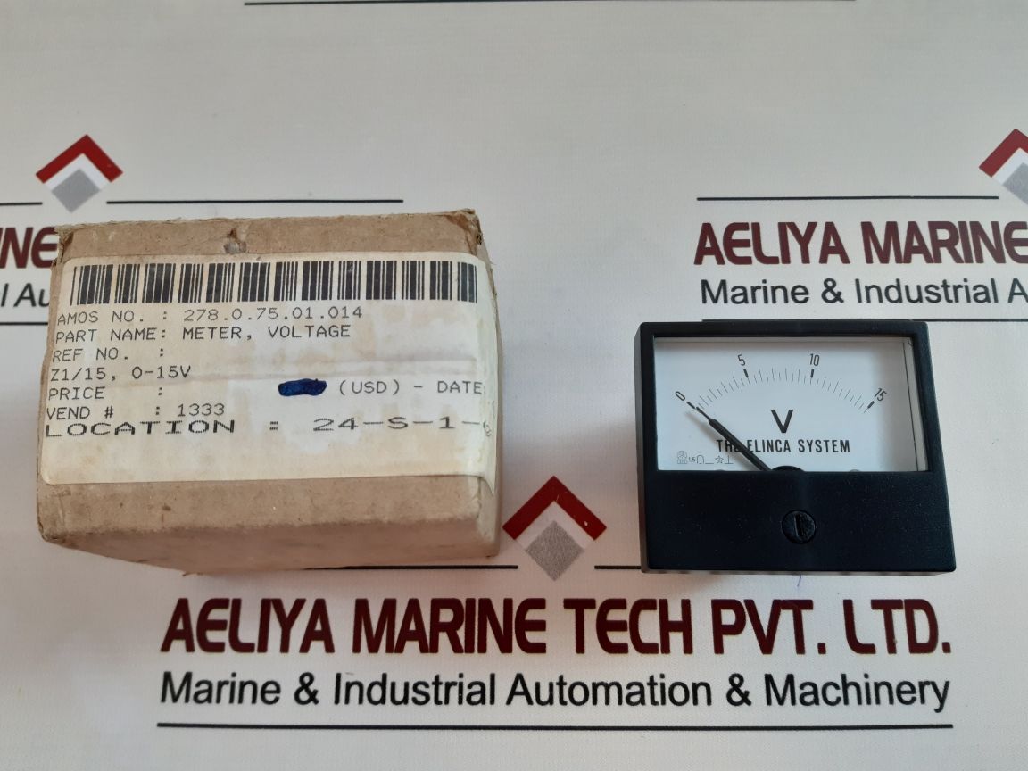 Elinca 0-15v meter analogue volt meter
