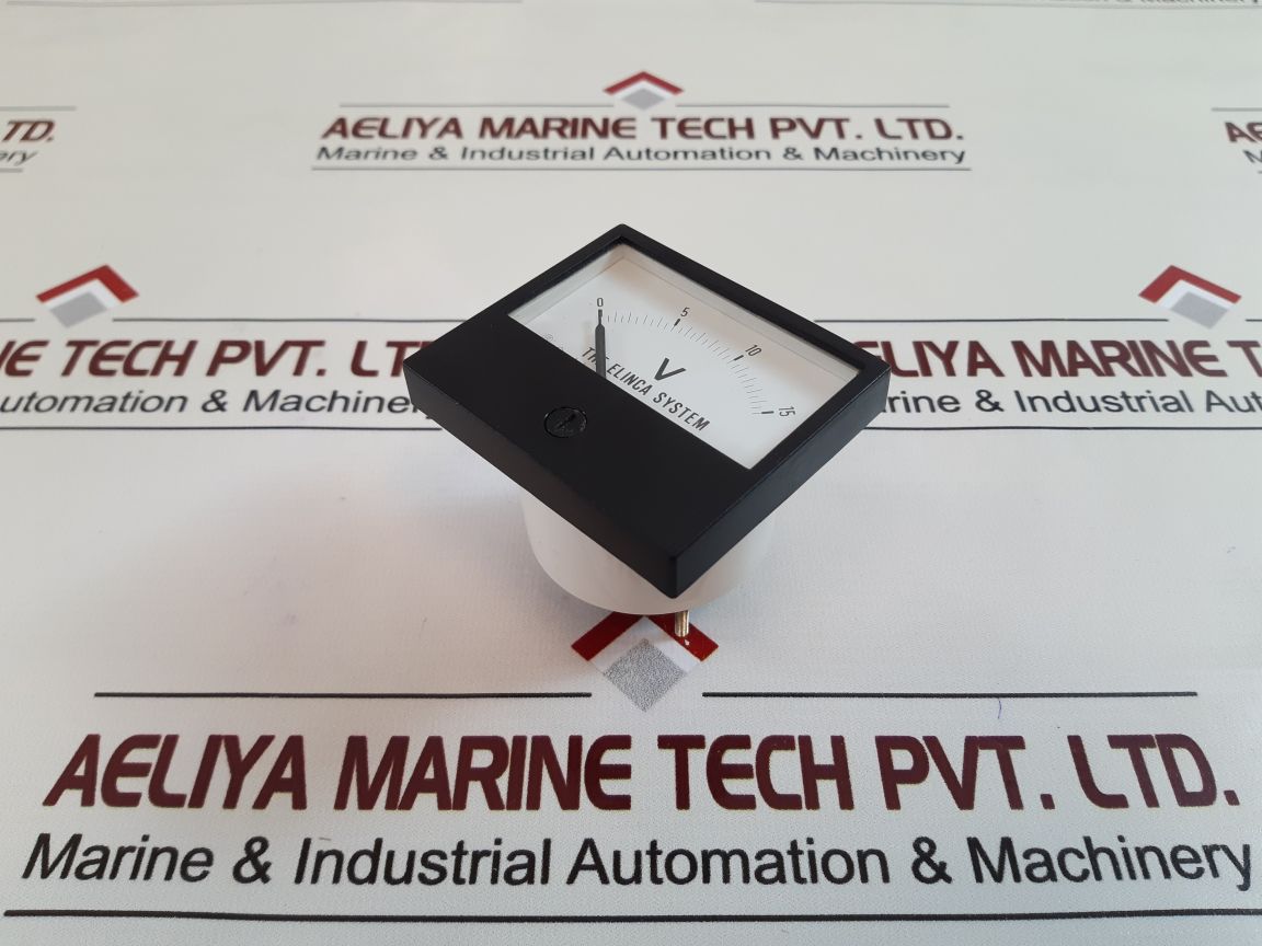 Elinca 0-15v meter analogue volt meter