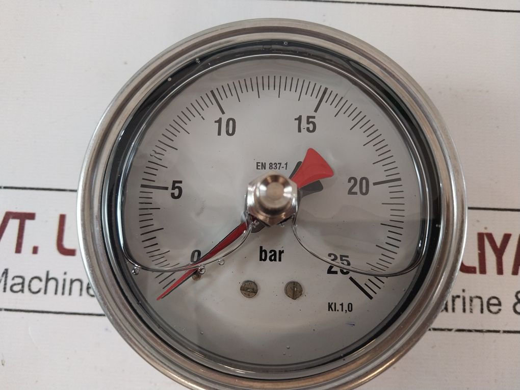 Elite En 837-1 Gauge 0-25 Bar 100Mm