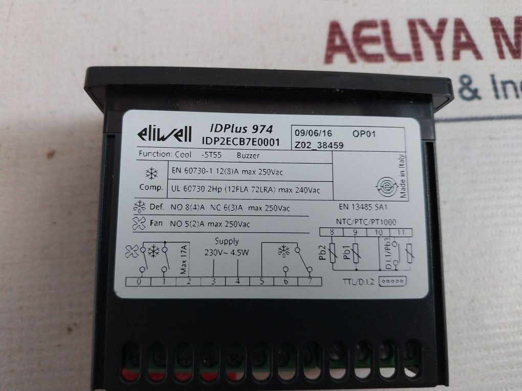 Eliwell Idp2Ecb7E0001 Temperature Controller 230V~4.5W