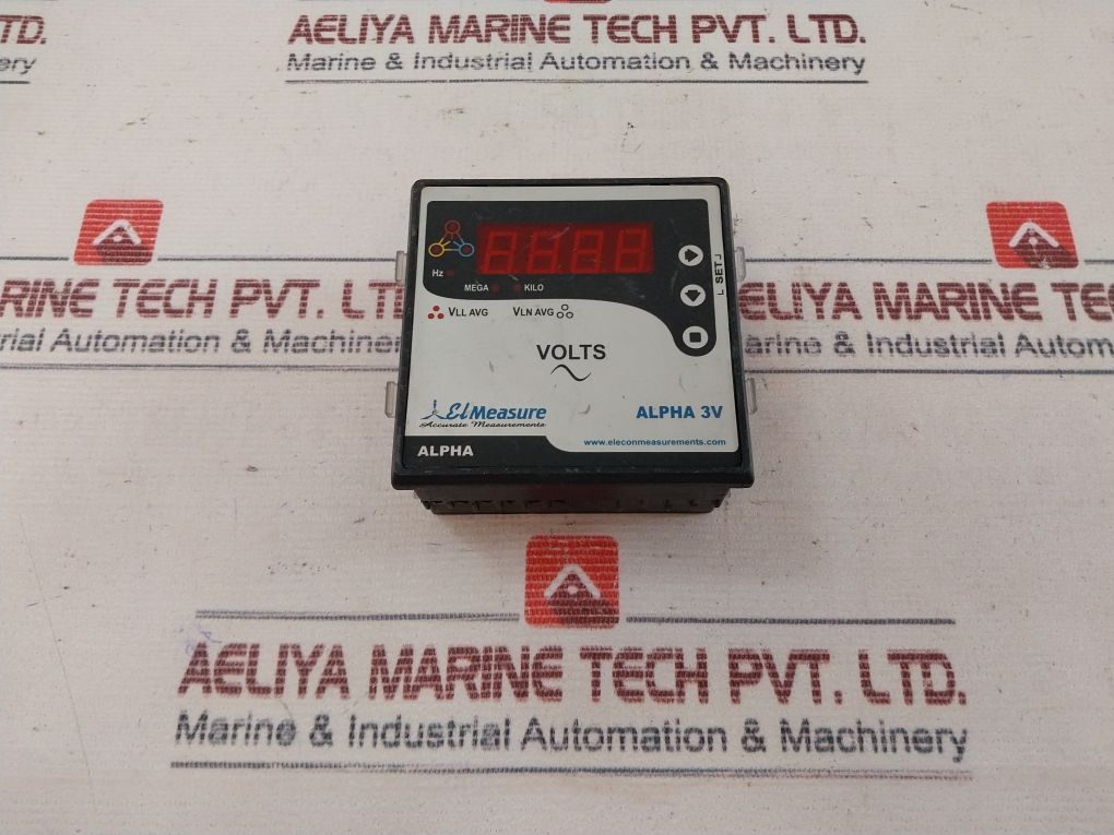 Elmeasure Alpha 3V 3 Phase Volt Meter 80-300V Ac