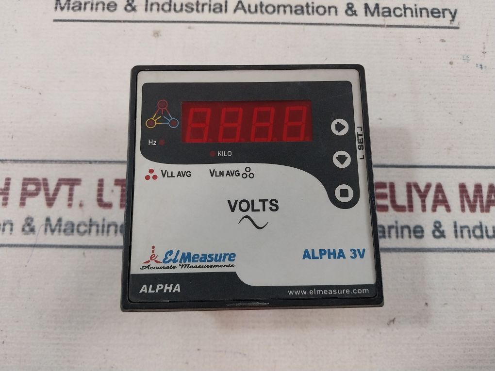 Elmeasure Alpha 3V Volt Meter 80-300V Ac