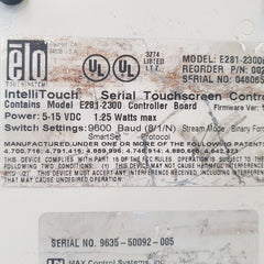 Elo E281-2300 Serial Touchscreen Controller 002300Bx