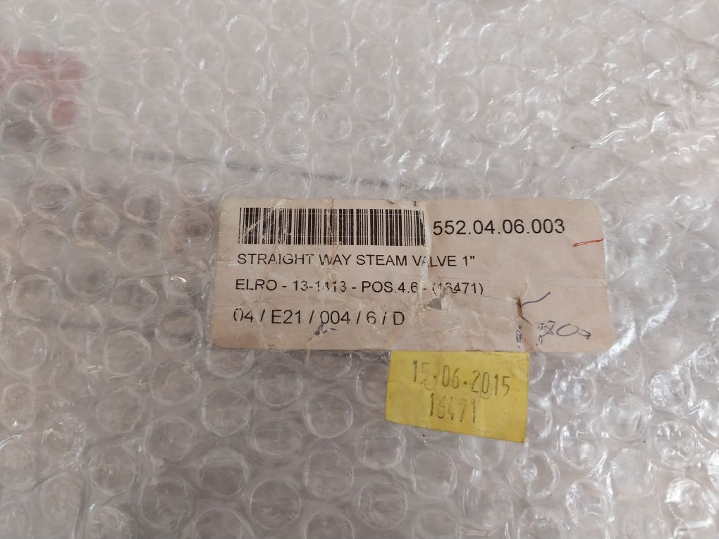 Elro 13-1413 Straight Way Steam Valve 