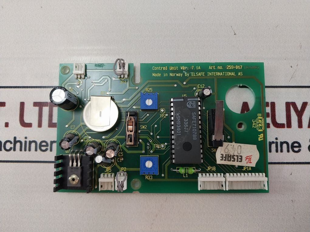 Elsafe 259-017 Control Unit Ver.7.1A 