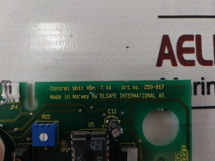 Elsafe 259-017 Control Unit Ver.7.1A 