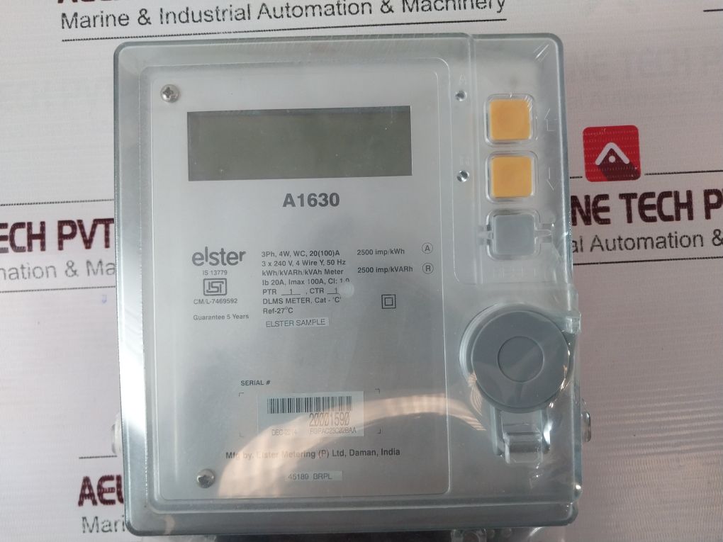 Elster A1630 Digital Dlms Meter 100A 3X240 V