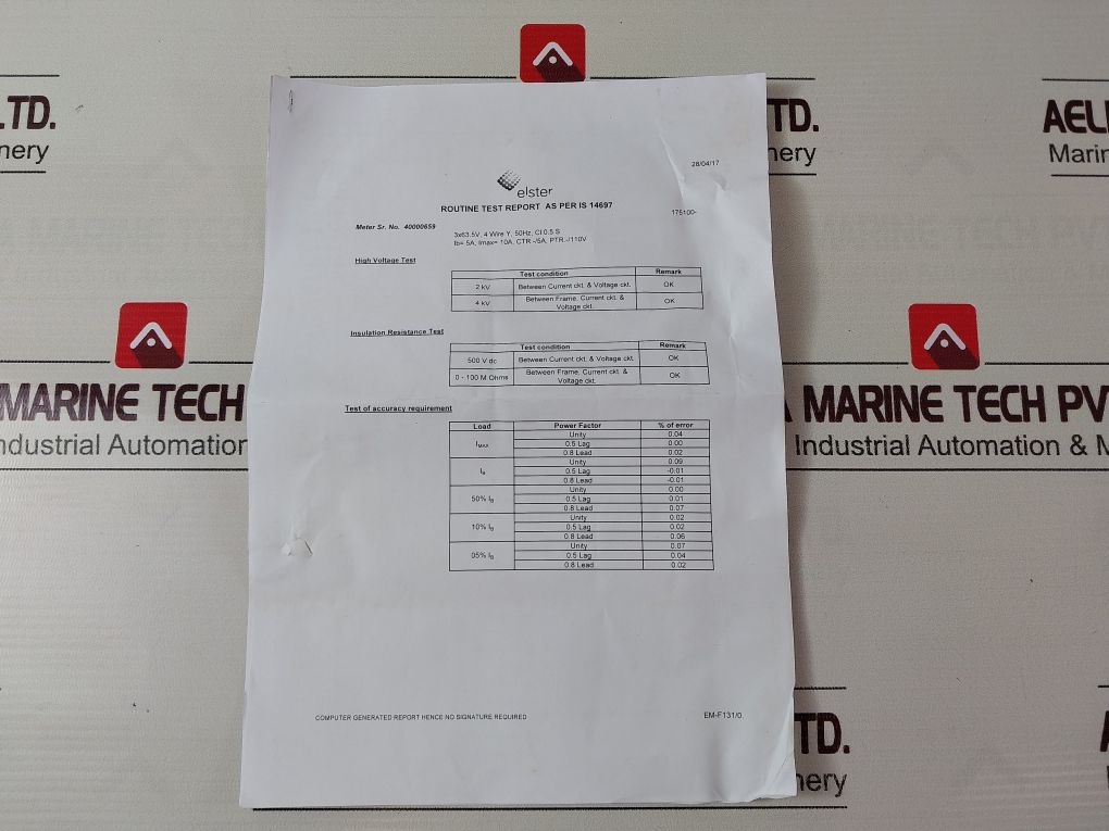 Elster Alpha A1621 Meter
