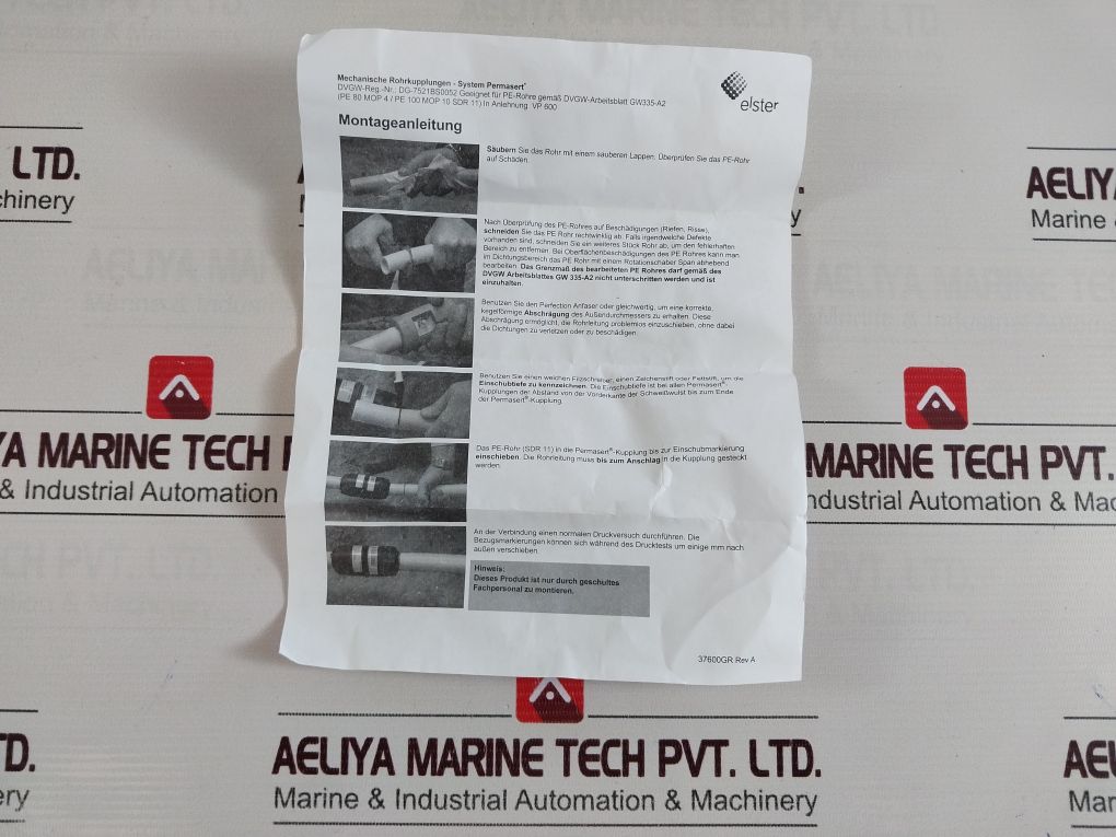 Elster Endcap Permasert D 32Mm Functional Gas 101077G