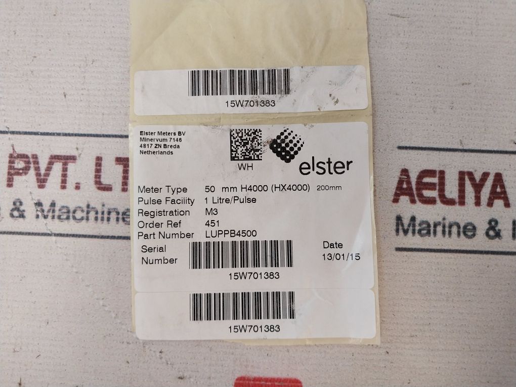 Elster H4000 Woltmann Cold Water Meter 16 Bar 30°C