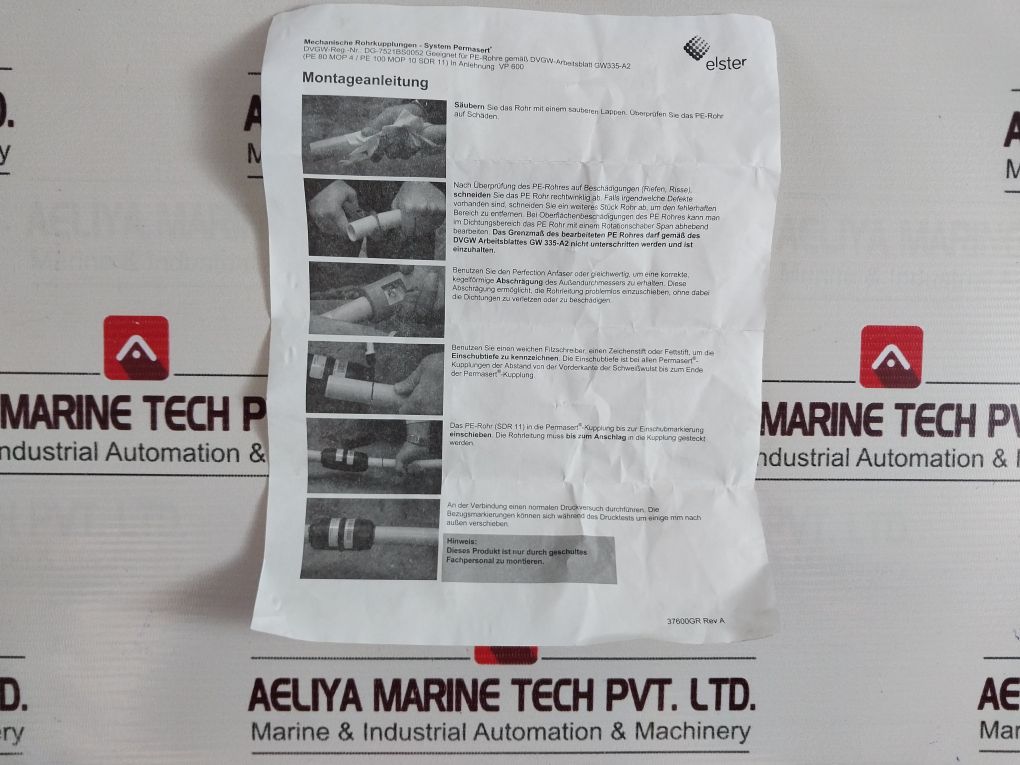 Elster Perfection D 32Mm Polyethylene Gas Coupling