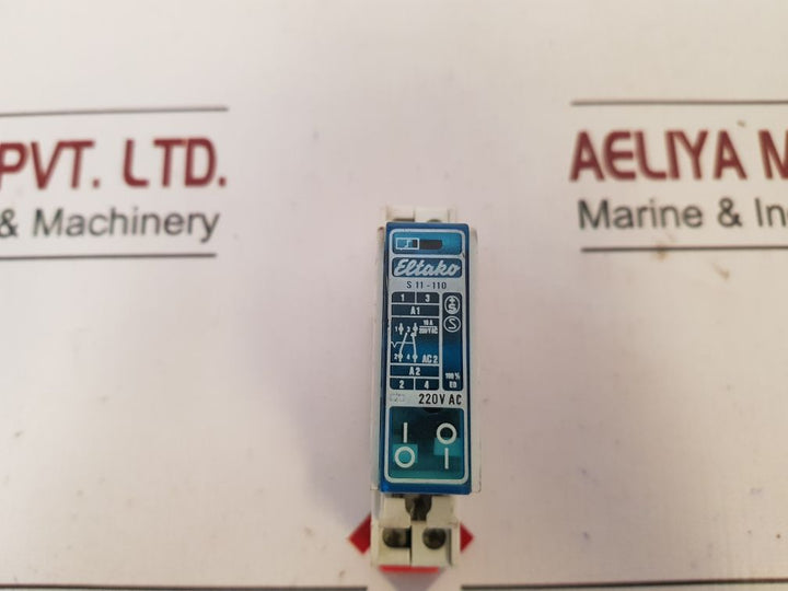 Set Of 2X Eltako S11-110 Switch Relay 220V Ac