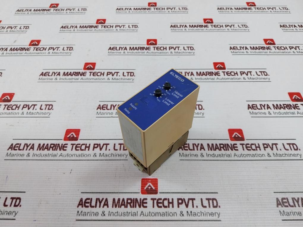 Elteco Rp10-1-1-230 Voltage Monitoring Relay With Base 1 Pole 8A/250Vac 