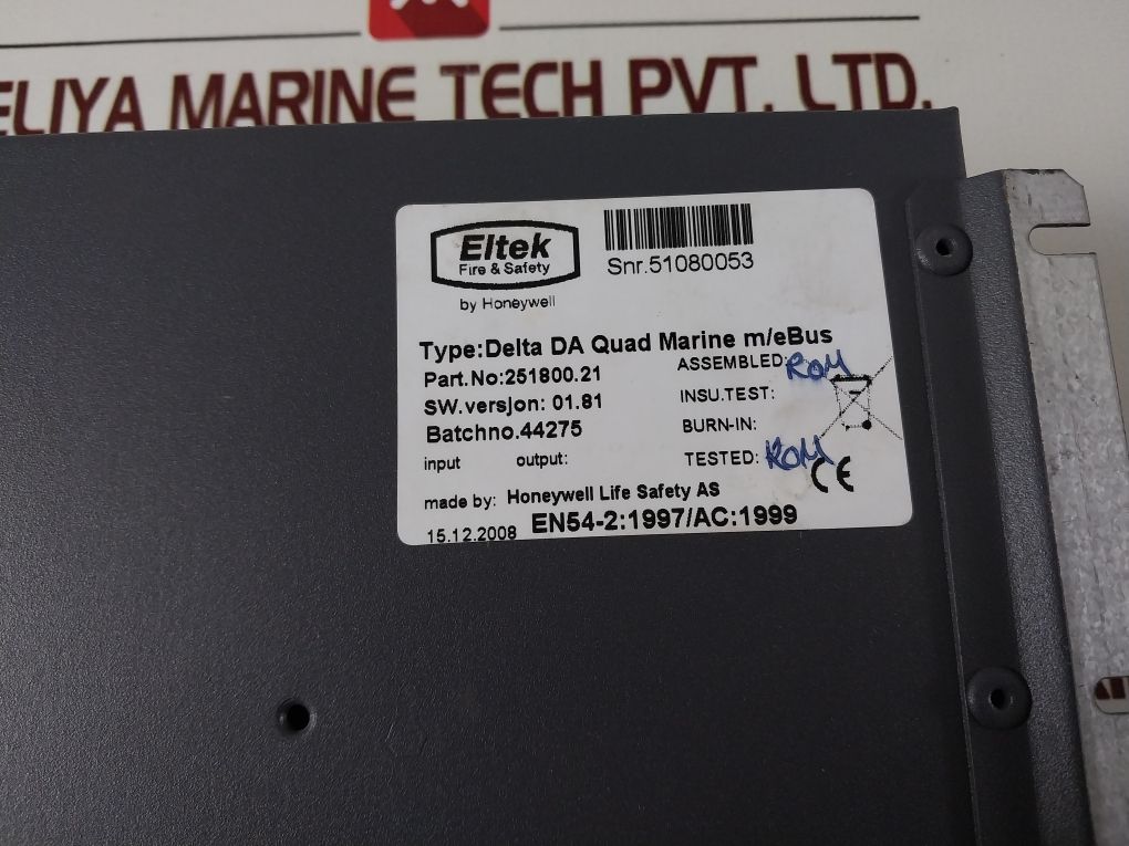Eltek 251800.21 Delta Da Quad Marine M/Ebus Detection And Alarm Module