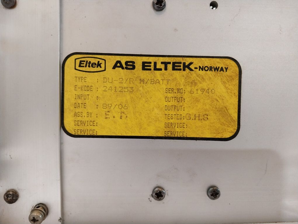 Eltek Du-2/R M/Batt