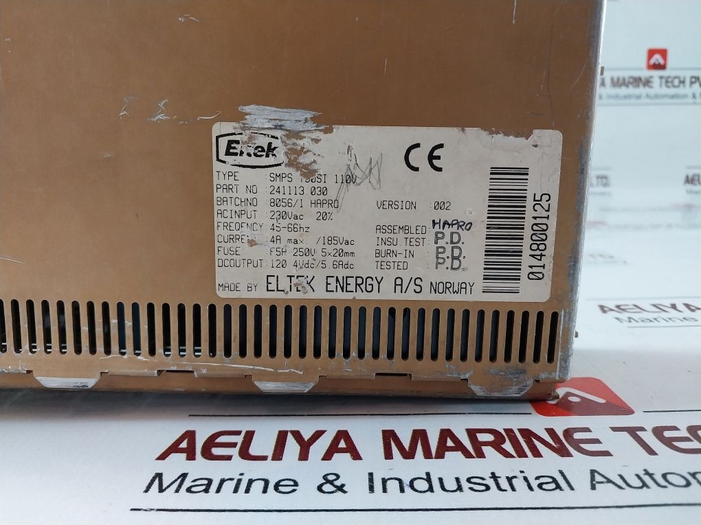 Eltek Smps 700Si Power Supply 241113.030 Version: 002