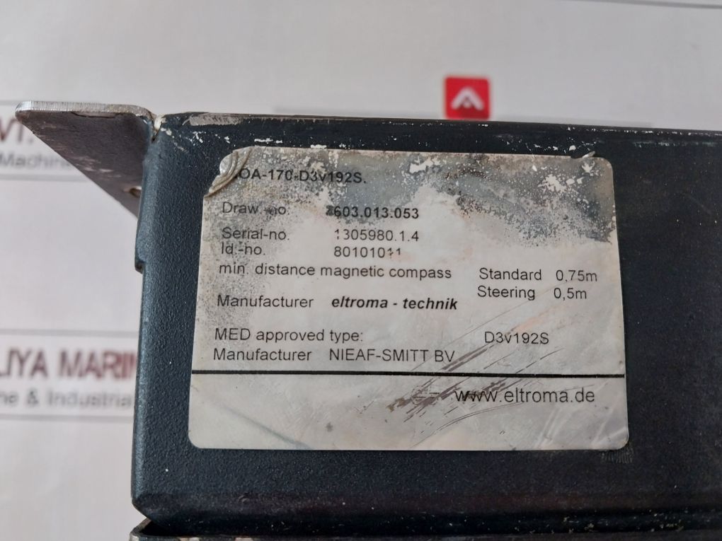 Eltroma-technik Noa-170-d3V192S Rudder Angle Indicator