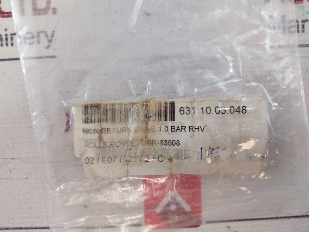 Emb M18L Non Return Valve 1.0 Bar Rhv