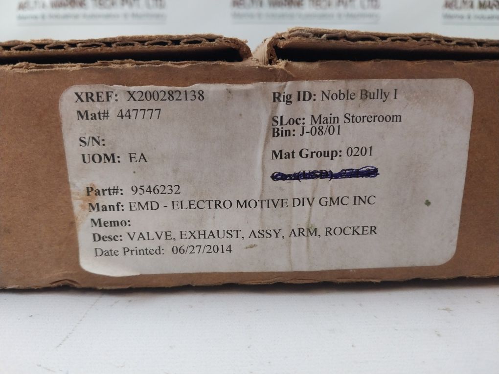 Emd 9546232 Rocker Arm Exhaust Valve 9571597