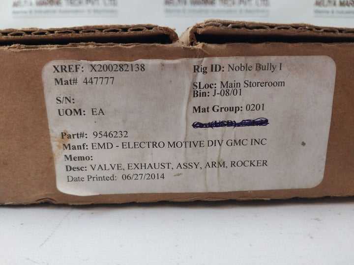 Emd 9546232 Rocker Arm Exhaust Valve 9571597