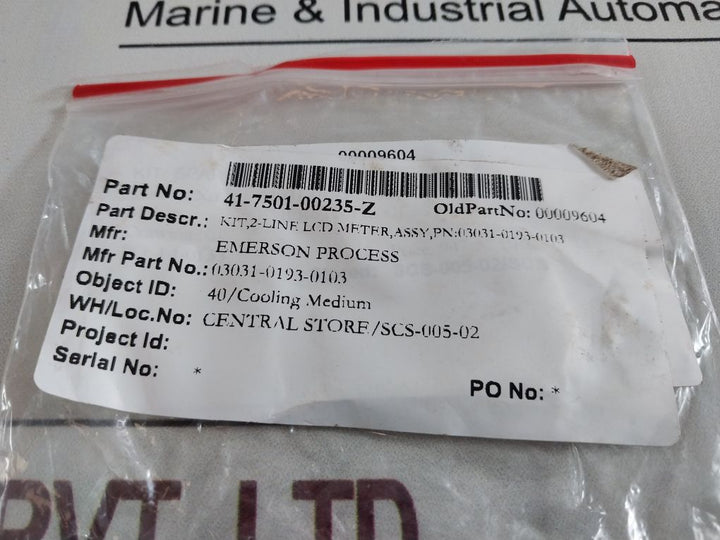 Emerson 03031-0193-0103 Lcd Display Kit