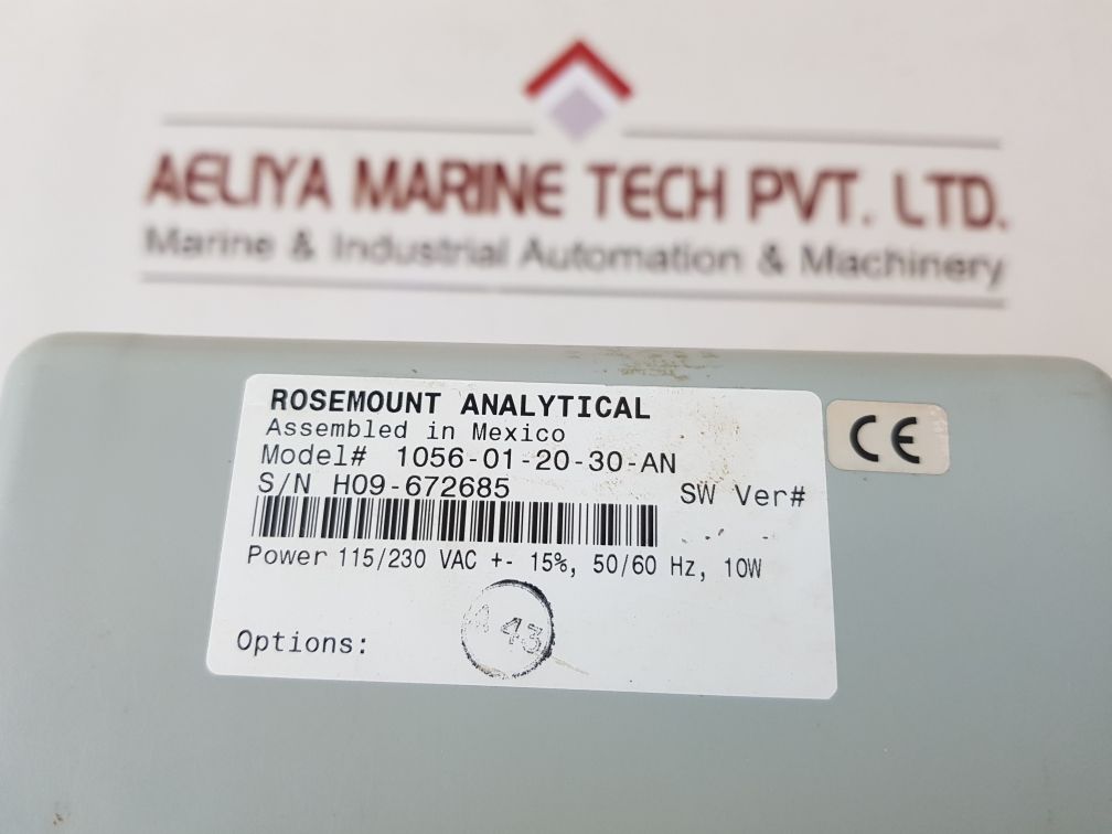 Rosemount emerson 1056-01-20-30-an liquid analyzer