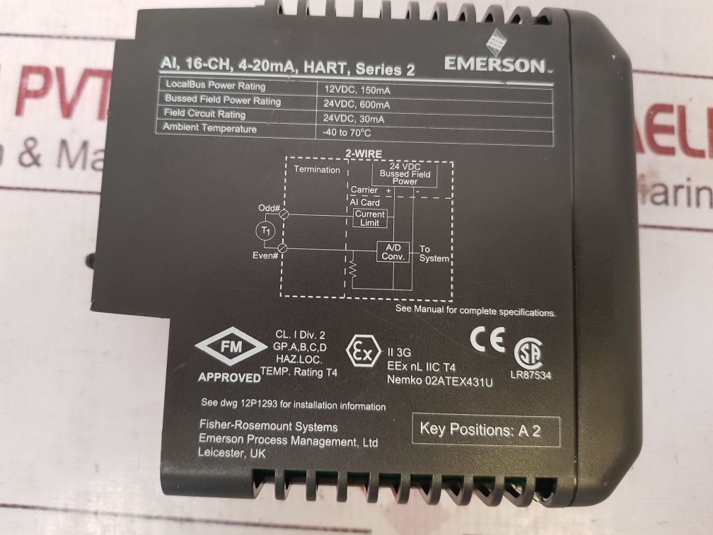 Emerson Kj3223X1-ba1 Deltav Module 12P2871X022 Rev: B