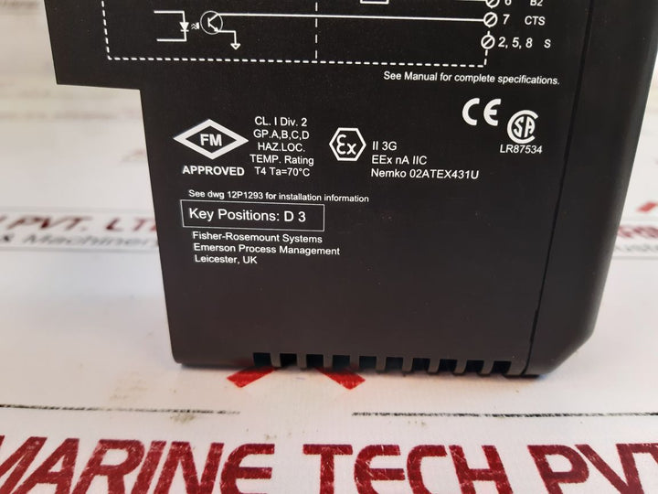 Emerson 12P3994X032 Rev D Profibus Dp, Series 2 Kj3243X1-bb1
