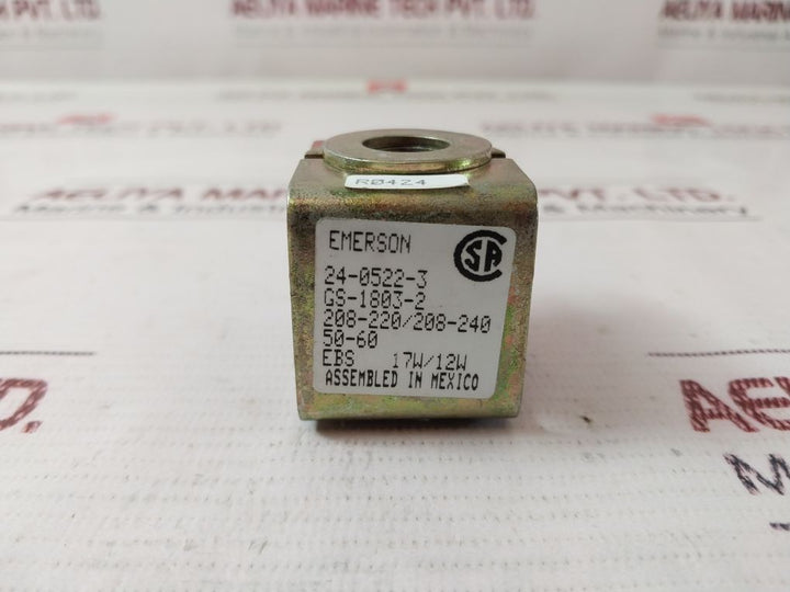 Emerson 24-0522-3 Coil For Solenoid Valve 230V