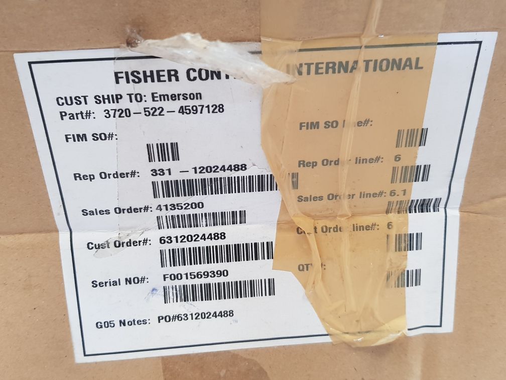 Fisher 3720 valve positioner 3720-522-4597128