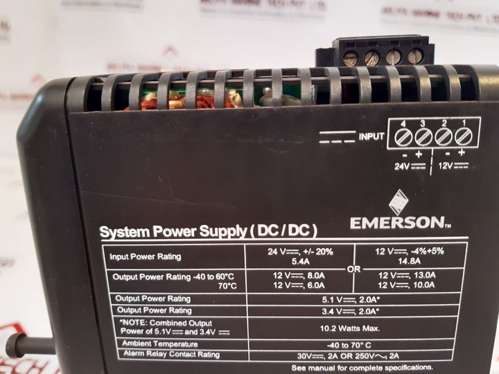 Emerson 73-610-096 System Power Supply 12P3935X022 Rev.B ,Kj1501X1-bc3
