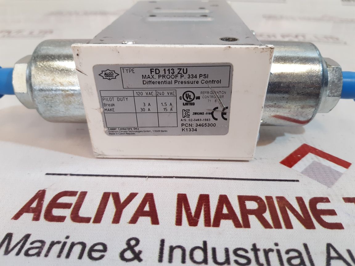 Emerson Fd 113 Zu Differential Pressure Control