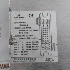Emerson Hd22020-3 Rectifier Module