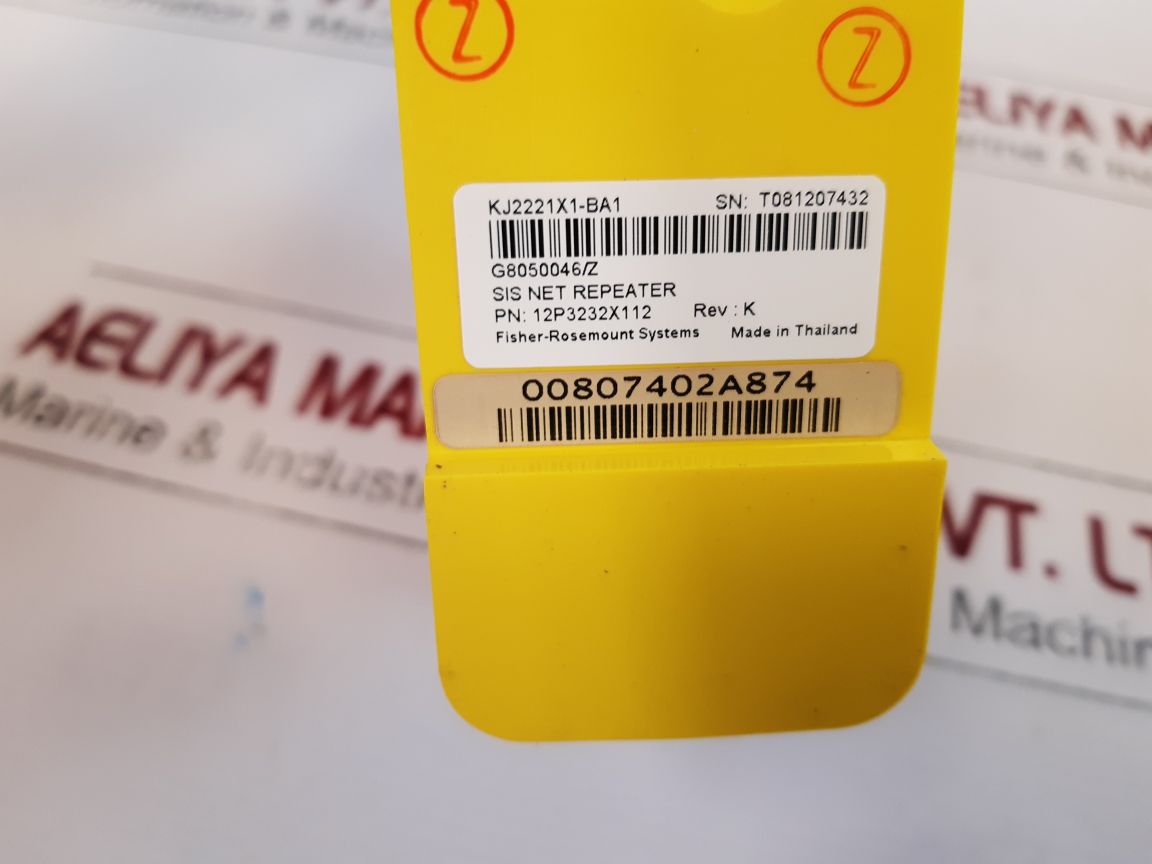 Emerson Kj2221X1-ba1 Sis Net Repeater 12P3232X112
